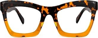 Zeelool Stylish Vintage Oversized Square Glasses for Women with Non-prescription Clear Lens Benitez ZWA035804