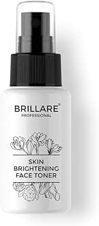 Brillare Professional Skin Brightening 100% Natural Face Toner With Arbutin, Saffron and Sandalwood (50 ML), Zero Chemicals