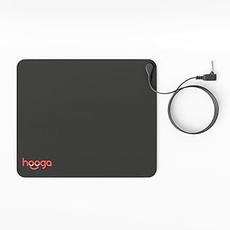 Grounding Mat for Sleep, Energy, Pain Relief, Inflammation, Balance, Wellness. Earth Connected Therapy. Indoor Grounding at Home, Office, Work. 15 Foot Cord Included. Conductive Carbon. 13'' x 11"