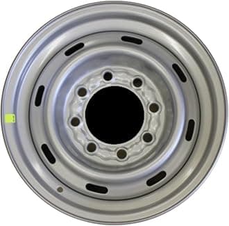 16x6.5" Reconditioned Factory OEM Silver Steel Wheel Rim for 1994-1999 Dodge Ram 2500 & 1998-2003 Dodge Ram Van 8 Lug 1500 2500 3500 | 2043