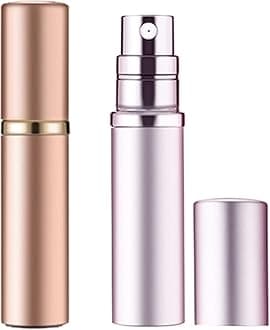 YEEJOK Travel Essentials for Women Men, Travel Perfume Bottles Refillable, Perfume Atomizer Spray Container, Mini Portable Easy Pump Refilled 5ml Bottle for Flying,Purse,Vaction Essentials