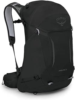 Osprey Hikelite Unisex Backpack, 26L, Black, S/M