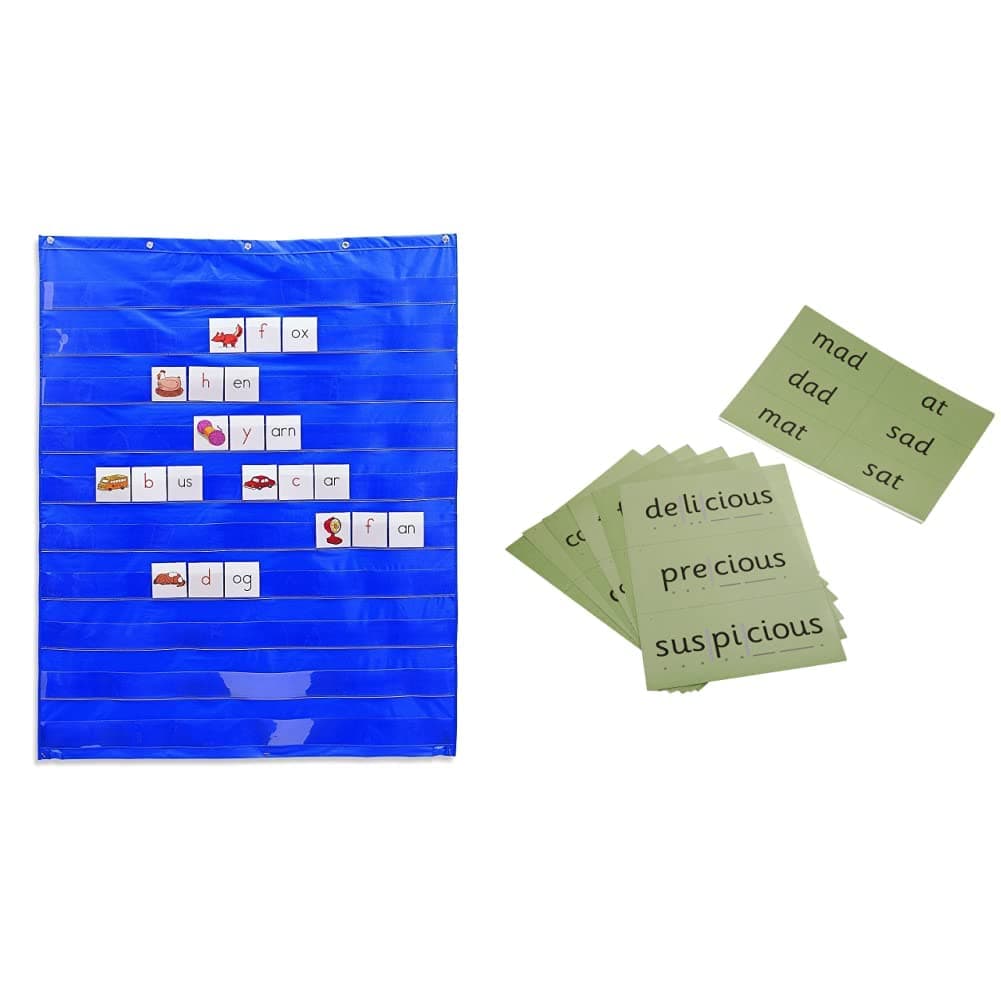 Learning Resources Standard Pocket Chart & Read Write Inc. Phonics: Green Word Cards (Read Write Inc. Phonics Second Edition)