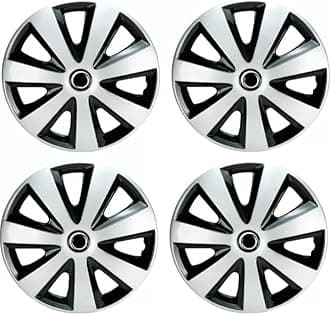 Black Silver Available 12,13,14 Inch Dzire Wheel Cover Wheel Cap Universal Model (Press Fitting) (Set of 4 Pcs) (12 Inch)