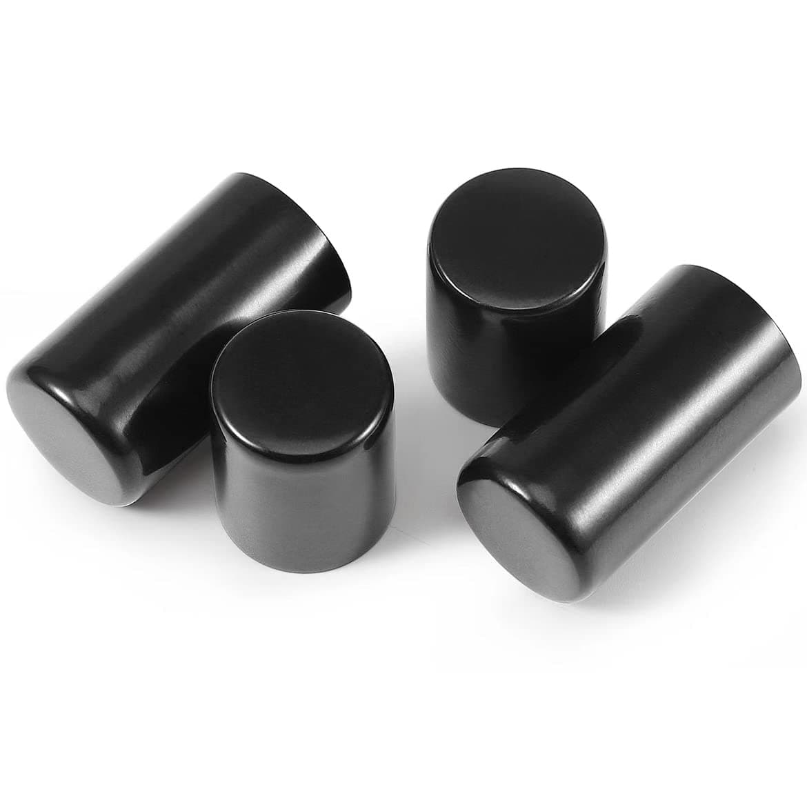 Eumti 4 PCS Detachable Docking Hardware 4 Point Covers Kit Magnet Cover Kit Vivid Black Compatible wiht Harley Touring Electra Glide, Street Glide,Road Glide, Road King 2009-2025