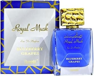 Royal Musk Blueberry Grapes Eau de Parfum for Women 100ML | Long Lasting Arabian Perfume Spray with Blueberry & Musk Notes