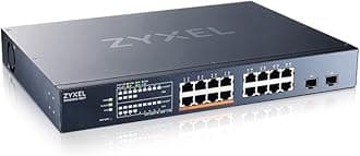 Zyxel 18-Port Multi-Gig 2.5G Cloud/Smart Managed Switch | 8x PoE++ (60W) | 1x 10G SFP+ | Rack mount [XMG1915-18EP]