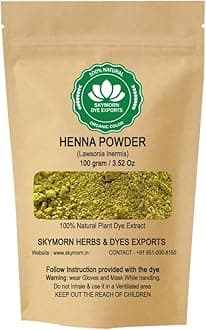 SKYMORN Pure Organic Henna Dye Powder | Natural Colorant for Clothes, Jeans, Fabric Soap and Paper (Size: 100GRM, Colour: Henna)