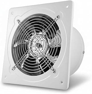 8 inch Exhaust Fan, 735CFM Wall Mounted Vent Fans, Ventilation Blower for Ceiling Bathroom Attic Window Basement Ventilation Fan, 110V 80W