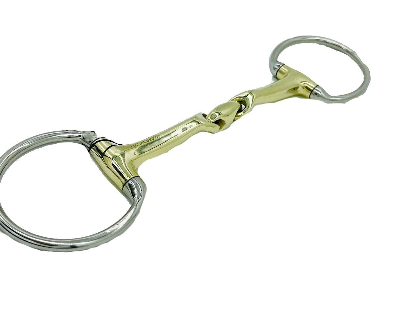 EggButt Snaffle Bit 14MM Verbindend Angled MP (UKSALES25®) *SAME DAY DISPATCH* (5.0 INCHES / 12.7 CM)