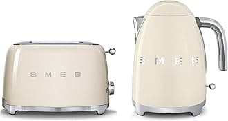 TSF01CRUK KLF03CRUK | 50's Retro Style Aesthetic | 2 Slice Toaster and Kettle Set in Cream