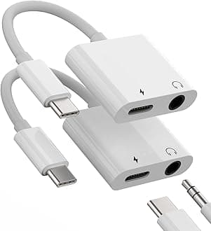 USB-C to 3.5mm Headphone Audio Jack Adapter, 2 Pack, Zoyuzan