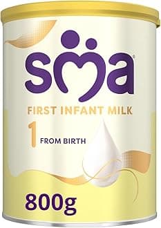 SMA First Infant Baby Milk Powder Formula , from birth , 800 g (Pack of 1) (Packaging may vary)