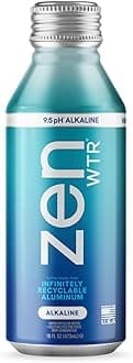 Ultra-Pure, Vapor Distilled Water, 16 OZ (Pack of 12) Bottled Water, 9 pH Alkaline Water with Electrolytes for a crisp, refreshing taste in an infinitely recyclable aluminum bottle.