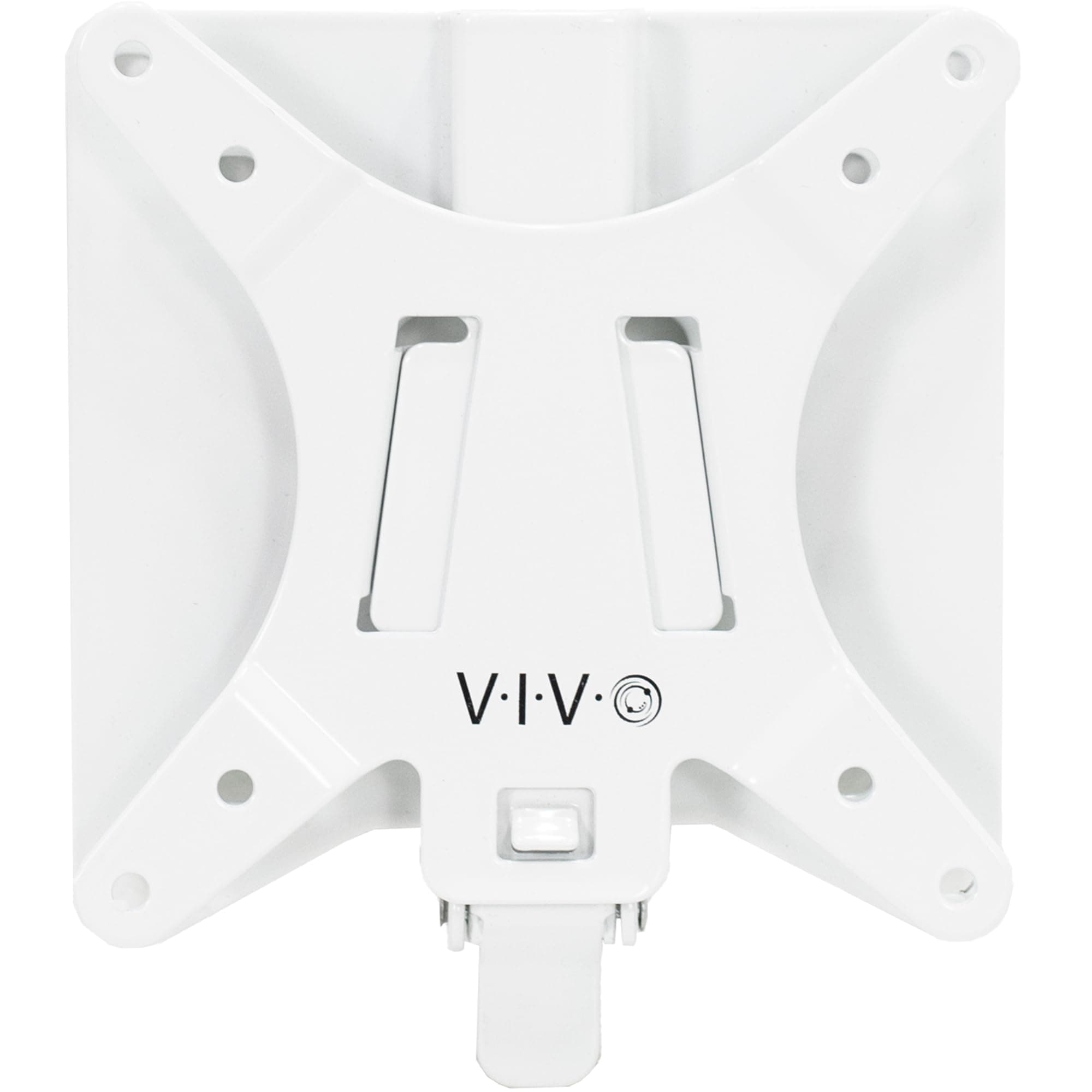 VIVO Adapter VESA Mount Quick Release Bracket Kit, Stand Attachment and Wall Mount Removable VESA Plate for Easy LCD Monitor and TV Screen Mounting, White, STAND-VAD2W
