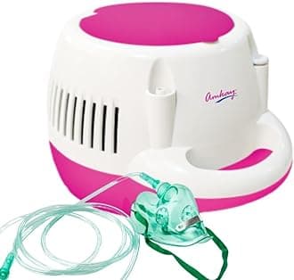 Amkay Respiratory Nebulizer Pro with Complete Kit for Kids & Adults | Transparent Nebulizer with Masks | Portable Compressor Nebulizer for Asthma, COPD, Allergies | Quiet & Efficient for Home Use