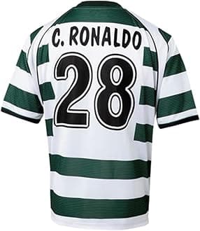 Ronaldo #28 Sporting Retro Short Sleeve 02/03 Soccer Jersey for Men Fan Version
