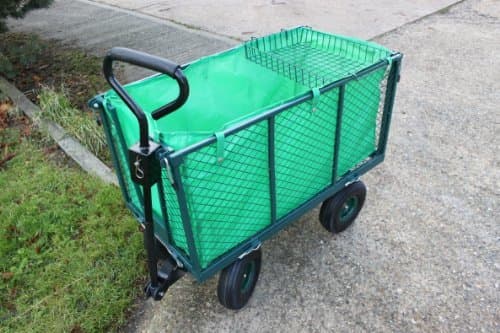 Large ‘Deep Sided’ Cage Platform Garden Trolley - Includes Liner and Tool Shelf. Perfect for Gardeners OT1011