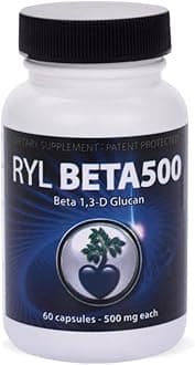 RYL Beta500 Beta 1, 3-D Glucan Immune Support 60 500mg caps