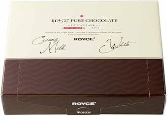 ROYCE' Pure Chocolate "Creamy Milk & White" - Assortment of Milk and White Chocolates | Baking and Desserts | No Artificial Preservatives| Japanese Chocolate from Hokkaido (40 Pieces of Chocolate)