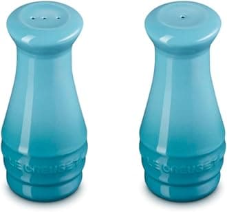 Le Creuset Stoneware Salt & Pepper Shakers Set of 2, 4 oz. each, Caribbean