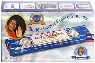 Nag Champa Incense Sticks 15g x 12 and Incense Stick Holder Bundle