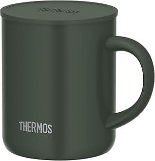 Thermos Vacuum Insulated Mug with Lid, 11.8 fl oz (350 ml), Dark Green JDG-352C DG