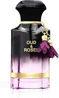 Oud & Roses 60mL Unisex Oriental Perfume for Men and Women a Woody Floral Oriental Fragrance with Oudh (Frankincense) and Rose Accords
