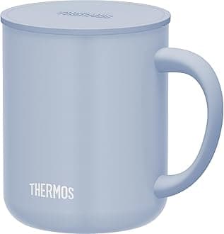 THERMOS Stainless Steel Vacuum Insulated Mug, 15.2 fl oz (450 ml), Ash Blue JDG-452C ASB