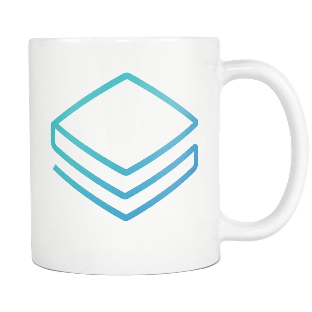 Stratis STRAT Cryptocurrency Coffee Mug (White)