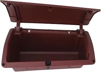 Acouto Dashboard Interior Storage Box for Hilux Vigo 20042014, Large Capacity, Material, (Red)