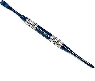 Professional Dental Periosteal Elevator, Stainless Steel with Blue Titanium Coated Tips (M9)