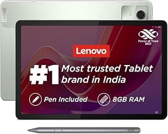 Lenovo Tab M11 with Pen| Wi-Fi Connectivity| 8 GB RAM, 128 GB ROM|11 Inch Screen| 90 Hz, 72% NTSC, FHD Display| Quad Speakers with Dolby Atmos|Octa-Core Processor |13 MP Rear Camera, Green