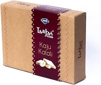 TAAJAS FOOD (Since 2003) Kaju Katli 250g | Fresh Indian Traditional Mithai | Made With Finest Cashews | No Preservatives, Artificial Color, Flavor & Delicious Sweet Taste