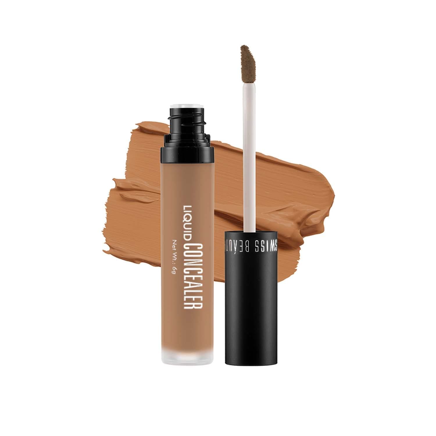 Liquid Light Weight Concealer With Full Coverage |Easily Blendable Concealer For Face Makeup With Matte Finish | Shade- Warm-Sand, 6g