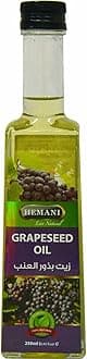 Hemani Grape Seed Oil 250 ml - Natural Oil for Cooking and Frying, Herbal and Healthy Cooking Oil, Rich in Protein, Massage oil Good for Skin & Hair
