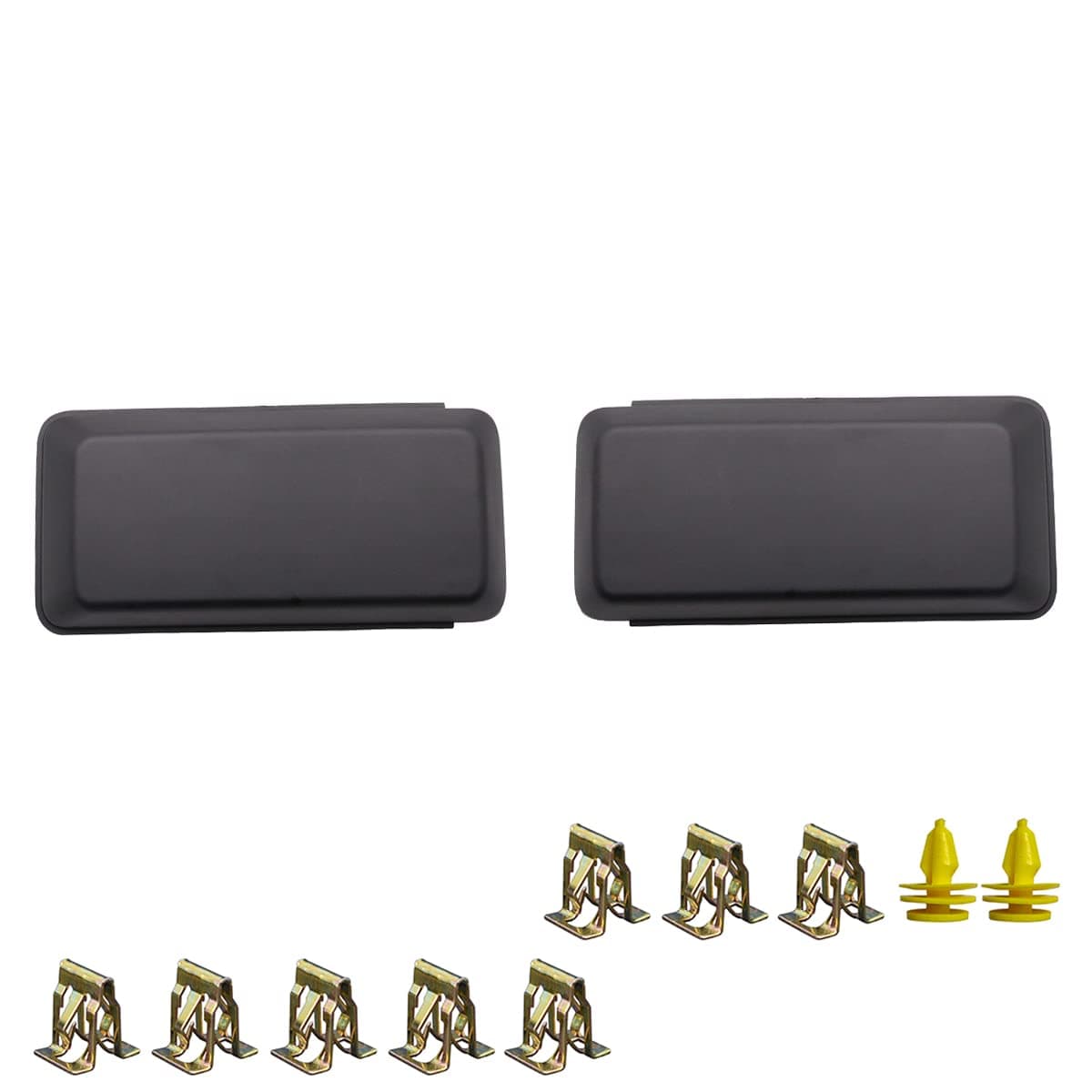 Pair Left Right Front Bumper Guards Pads Inserts End Caps Cover Trim Grill Replacement For F150 F-150 2018-2020