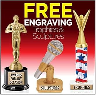 Crown Awards Eagle Trophy, 14" Gold Cup Eagle Trophies with Free Personalization