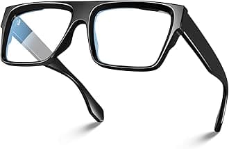 VISOONESquare Full Rim Blue Light Blocking Glasses Large Fashion Computer Multi Colors Eyeglass Frame Women Men ALBA