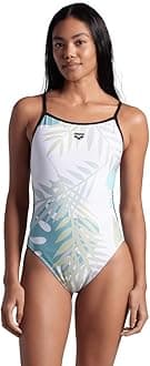 Arena womens Arena Performance Women's Light Floral Lace Back Swimsuit One Piece Swimsuit (pack of 1)