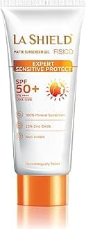 Fisico SPF 50+ & PA+++ Mineral Based Sunscreen Gel | Lightweight | Transparent | Water Resistant, 50 Grams