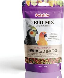 PETSLIFE Fruit Mix Medium Bird Food, 150gm