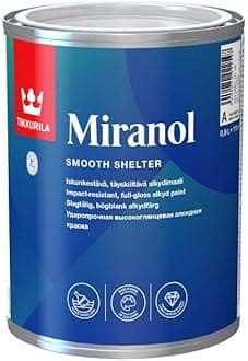 TIKKURILA Miranol - Ultra High Gloss Paint For Wood & Metal (For Doors, Windows & Furniture) - 1 Litre