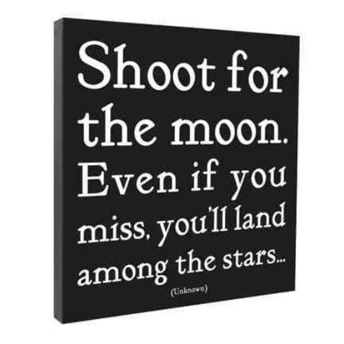 Shoot For the Moon Wall Canvas