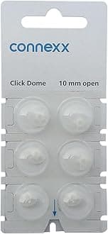 Siemens Click Dome 10 mm Open For RIC Hearing Aids - 6 Domes Each