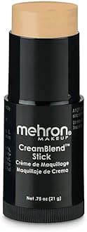 Mehron Makeup CreamBlend Stick, LIGHT BUFF - .75oz