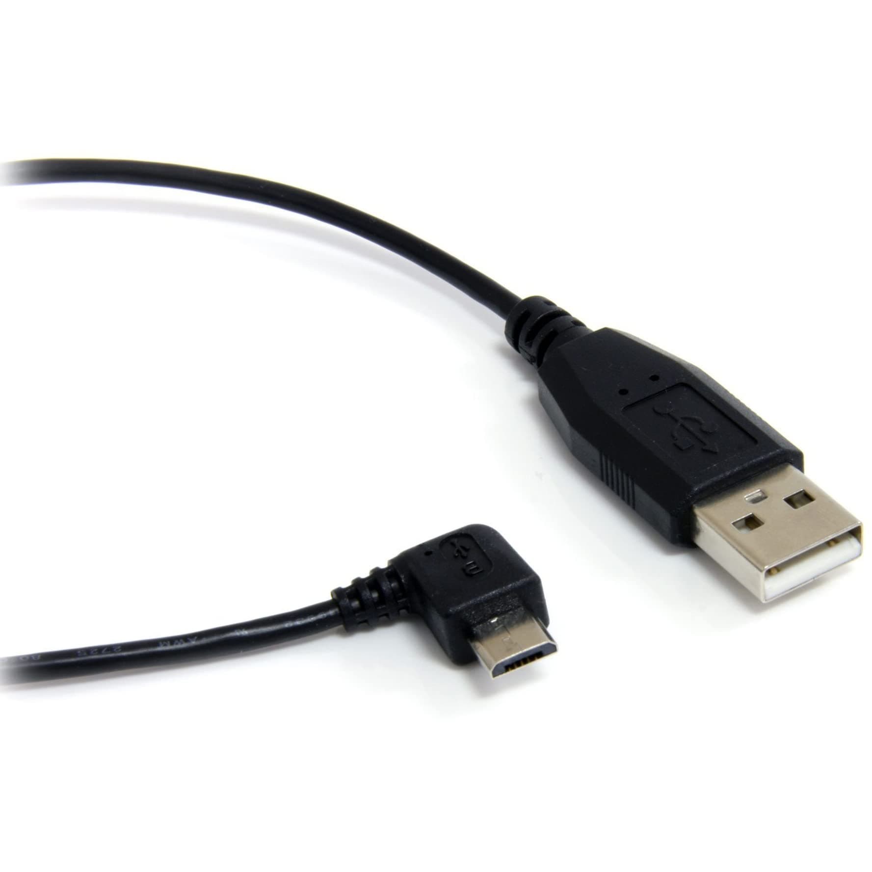 StarTech.com 91cm Micro USB Converter Cable, Micro USB Right Angled Right Angled Cable, USB A to Male to USB Micro-B Male USB 2.0 Compatible, UUSBHAUB3RA