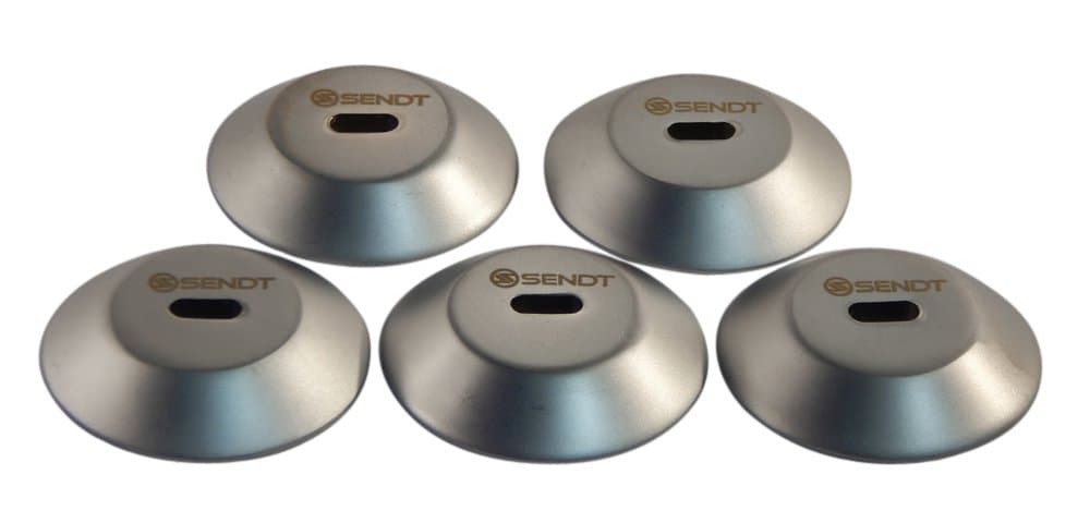 Sendt Circular Adhesive Plates 5 Pack for use with Tablets and Other Devices Without a Kensington Compatible Slot