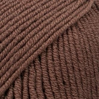Superwash 100% Merino Wool Yarn for Knitting and Crocheting, 3 or Light, DK, Leight Worsted Weight, Drops Merino Extra Fine, 1.8 oz 115 Yards per Ball (49 Chocolate)