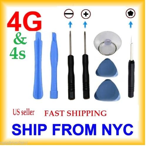 Tools Kit for iPhone 4S & 4G Opening Tool Kit 5 Star Pentalobe Screw Driver (7 Tools)